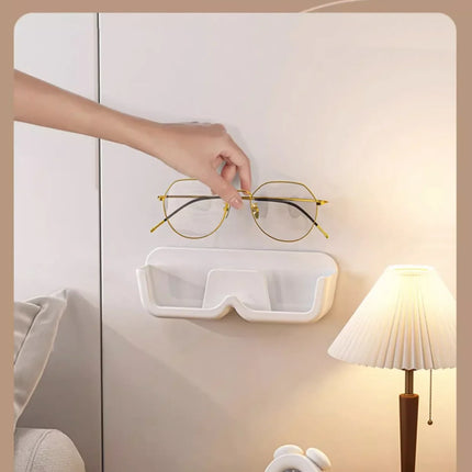 10PCS Eyeglasses Organizer Wall Mounted No-Punch Sunglasses Organizer Premium Sunglasses Display Case Home Storage