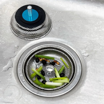 Waste Plug Sink Strainer Stainless Steel Basin Drain Filter  Shower Floor Sewer Mesh Hair Catcher Kitchen Bathroom Accessories