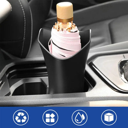 1pc Car Umbrella Storage Bucket Waterproof Car Storage Holder Car Gadget Trunk Organizer Car Interior Accessories