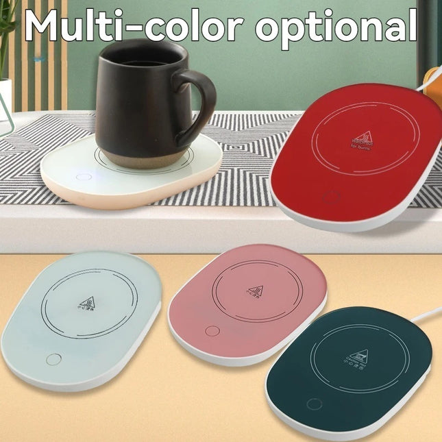 Electric Mug Warmer Heating Coaster 55°C for Coffee and Milk Tea Thermostatic Pad Heating Mat for Kitchen Use Beverage Heating