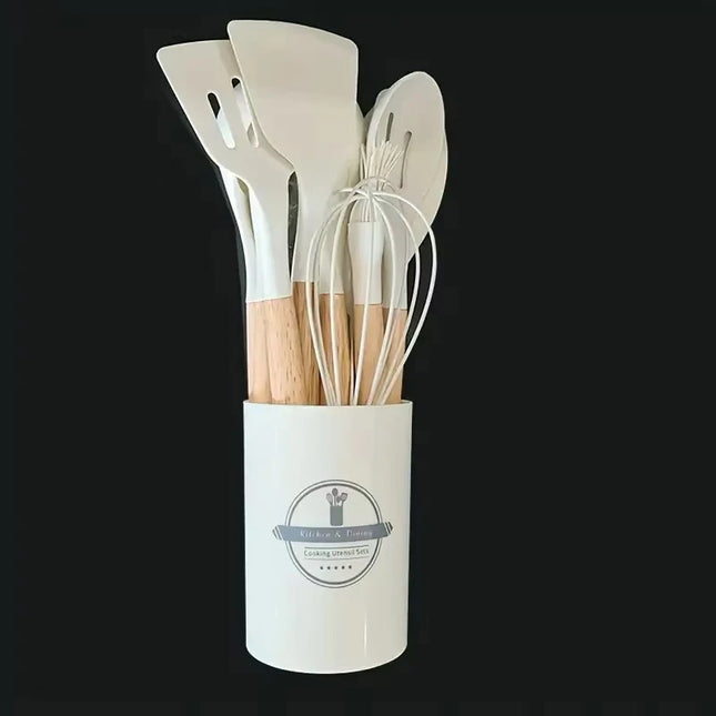 12Pcs Silicone Cooking Utensils Set
