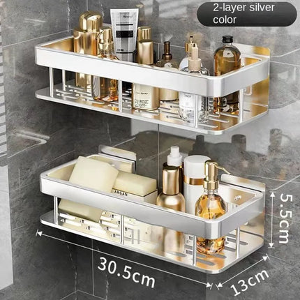 Rustproof Aluminum Shower Shelf