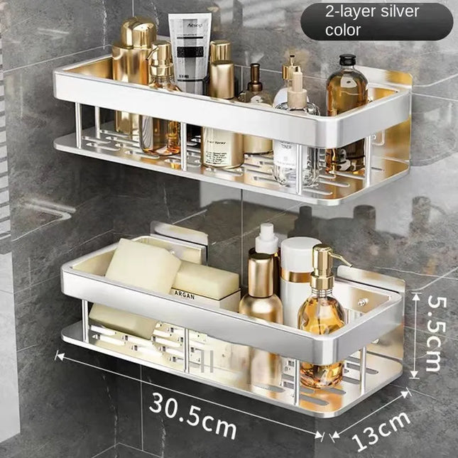 Rustproof Aluminum Shower Shelf