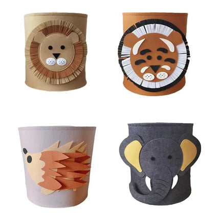 Cartoon Animal Felt Storage Basket