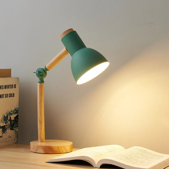 Nordic Wooden LED Table Lamp