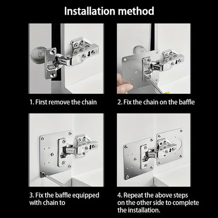 Rust Steel Cabinet Door Hinge Repair Plate for Cabinet Reinforcement Mounting for Both Side Damage Fixed Free Shipping