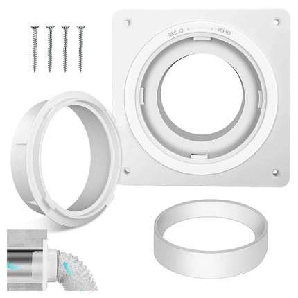 4 Inch Dryer Vent Wall Plate Dryer Vent Quick Connector Kit Fits 4 Inch Tubes Hose Duct Connector Adapter