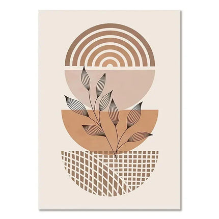 Bohemian Light-colored Canvas Block Prints