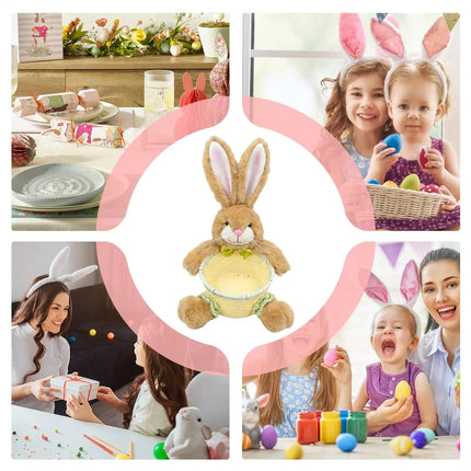 Easter Basket Cute Bunny Shape Eggs Container Candy Storage Basket for Kids Party Home Holiday Family Gatherings Food Snacks