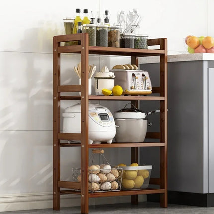 Kitchen shelf, floor standing multi-layer product collection, household pot seasoning shelf, fruit and vegetable bowl and dish s