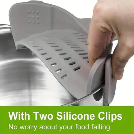 Adjustable Clip-On Strainer for Pots