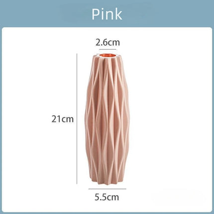 Diamond Plastic Vase Imitation Ceramic Flower Pot