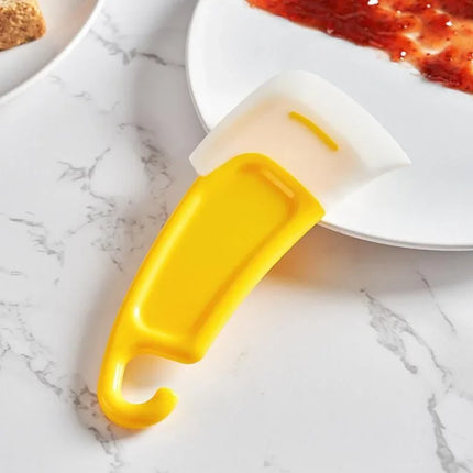 Silicone Pan Scraper Dish Cleaning Spatula Dish Scraper Non Stick Kitchen Pan Rubber Cleaning Spatula Pot Cleaning Tool