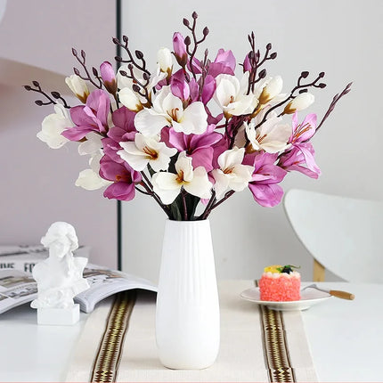20 Heads Artificial Magnolia Flowers