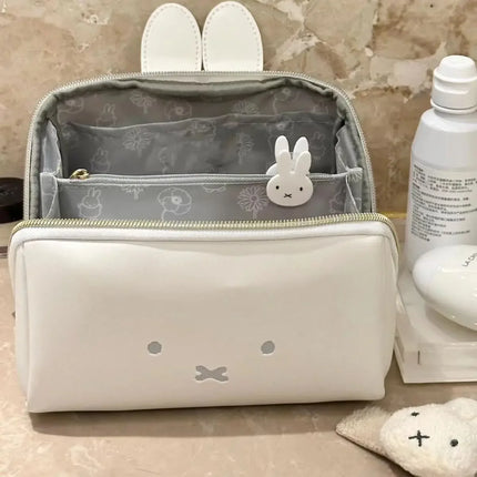Kawaii Miffy Rabbit Cute Shape Hand Makeup Bag Multi-functional