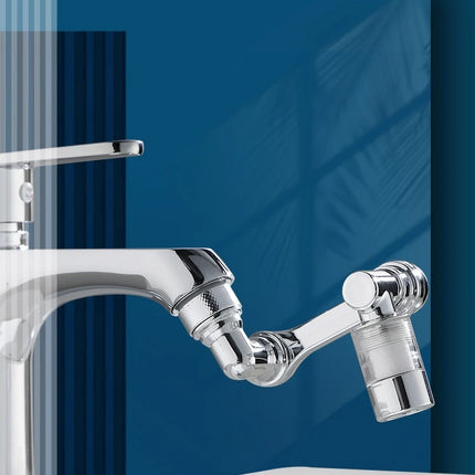 1080° Rotating Water Purification Filter Plastic Faucet Mechanical Arm Spray Head Kitchen Washbasin Extension Tap Aerator Univer