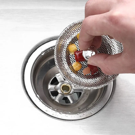 Waste Plug Sink Strainer Stainless Steel Basin Drain Filter  Shower Floor Sewer Mesh Hair Catcher Kitchen Bathroom Accessories