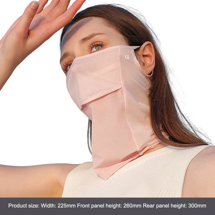 Ice Silk Full Face Sun Protection Mask Breathable Running Sports Mask Soft Anti Ultraviolet Face Scarf for Outdoor Golf Supplies
