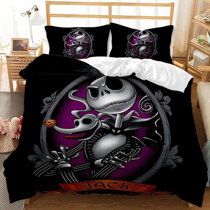 Nightmare Before Christmas Bedding Set Jack And Sally Duvet Cover Set Comforter Bedding Sets Bed Set Home Decor Bedding