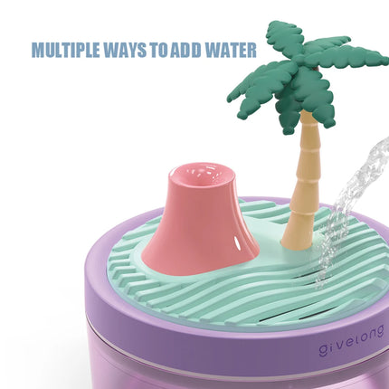Landscape Air Humidifier Small Spray Hydration Household Silent Bedroom Desktop Car USB Aromatherapy Humidifiers Diffuser
