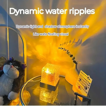 LED Water Ripple Projector Night Light