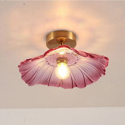 Vintage Glass Flower Pendant Lights