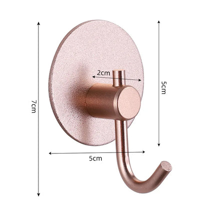 Self-adhesive Bathroom Hook Key Bag Shower Door Robe Towel Adhesive Hanger Kitchen Accessories For Organizer Wall Stickers Hooks