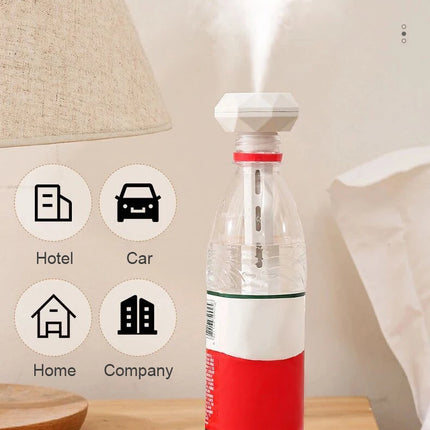 LED Lamp Air Humidifier USB Essential Oil Diffuser Car Purifier Aroma Anion Mist Maker with Romantic Light Portable Humidifier
