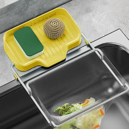 1pc Includes 50 Strainers, Kitchen Sink Strainer Drainage Shelf Multi-Purpose Storage Rack Kitchen Waste Sink Residue Mesh Shelf