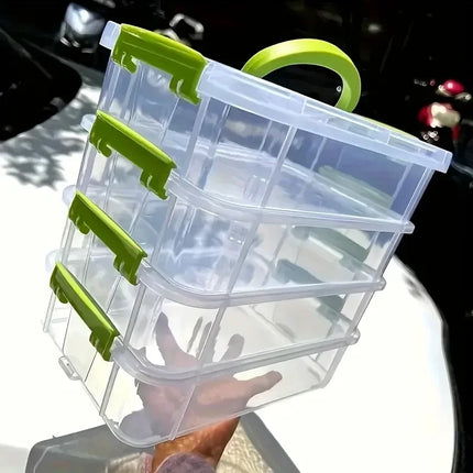 Extra Large 4-Tier Stackable Clear Storage Box