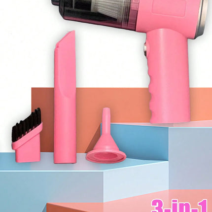 3 In 1 Integrated Suction And Blowing Vacuum Combination Vacuum Cleaner USB Charging Small Car Household Vacuum Cleaner
