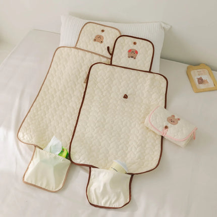 Foldable Portable Diaper Changing Pad Waterproof Baby Infant Diaper Urine Mat for Newborn Simple Bedding Changing Cover Pad
