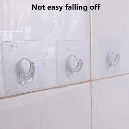5/10/PCS Super Glue Hook Transparent Strong Self Adhesive Key Towel Door Wall Hanger For Hanging Kitchen Bathroom Accessories