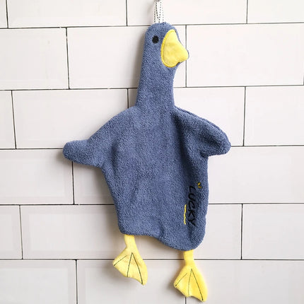 Cartoon Cat Shaped Hand Towel Kitchen Bathroom Hanging Absorbent Hand Towel Household Multi-functional Cleaning Hand Towel