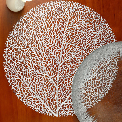 Golden Leaf PVC Placemats Set