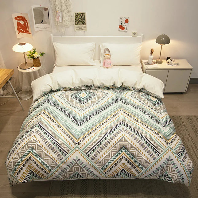 100% Cotton Duvet Cover Double Size Duvet Cover 200x230 Skin friendly Breathable Active Flower Print Pillow Cover Buy separately