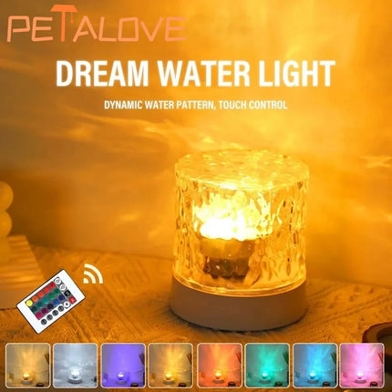 LED Water Ripple Projector Night Light