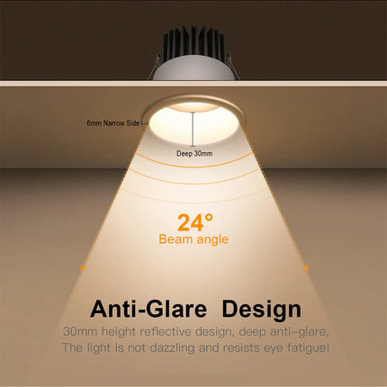 AC85-265V COB Bulb spot led plafond encastrable LED Downlight Aluminum Ceiling Lamp Corridor Kitchen Home Decoration