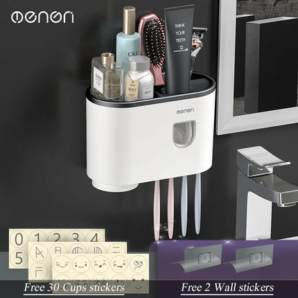 Magnetic Adsorption Inverted Toothbrush Holder