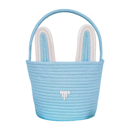Cute Easter Eggs Basket Easter Bunny Basket For Kids Boys Girls Woven Basket With Rabbit Ear Decor Easter Empty Candy Basket