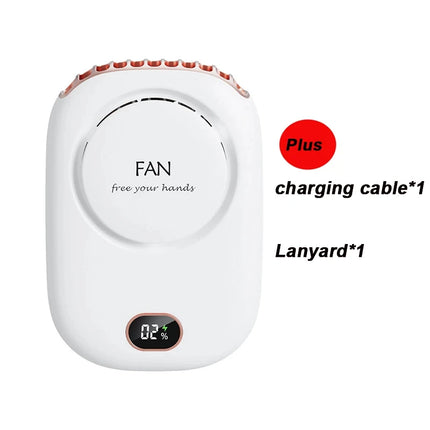New Mini Portable Fan Portable Rechargeable Bladeless Turbo Ultra Quiet Student Hand Held Fan Outdoor Sports Travel