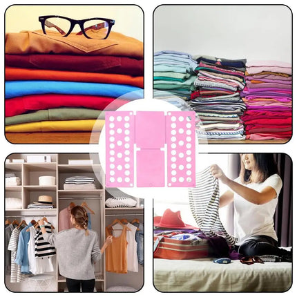 ABS Clothes Folding Board Easy and Fast Kids Laundry Folder Shirt Folding Board Home Storage Tool for Kid Children Adults