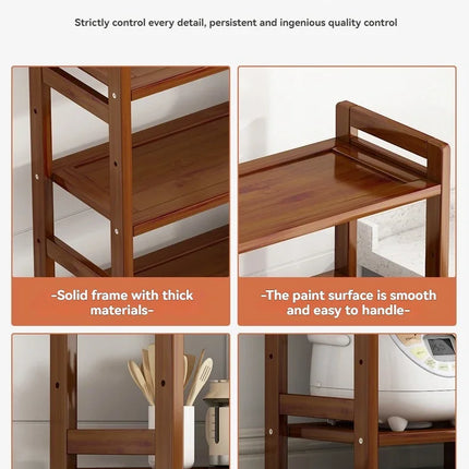 Kitchen shelf, floor standing multi-layer product collection, household pot seasoning shelf, fruit and vegetable bowl and dish s