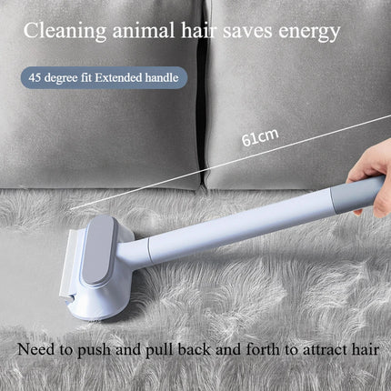 Pet Hair Remover for Furniture Carpet, Reusable Sticky Lint Roller & Fur Brush - Cat Dog Hair Removal Tool for Couch Bedding