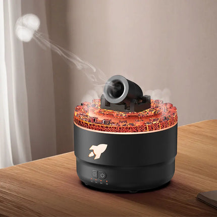 Volcanic Crack Light Cannons Humidifier Aroma Diffuser Cannon Blast Turret Aromatherapy Humidifier Air Humidifier for Bedroom