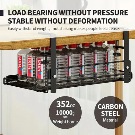 No-Drill Under-Desk Cable Management Tray