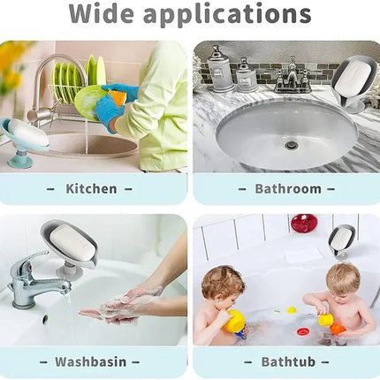 Leaf Shape Soap Holder with Suction Cup