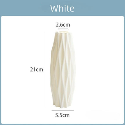 Diamond Plastic Vase Imitation Ceramic Flower Pot