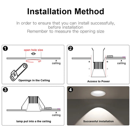 AC85-265V COB Bulb spot led plafond encastrable LED Downlight Aluminum Ceiling Lamp Corridor Kitchen Home Decoration