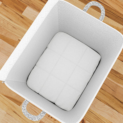 Large Capacity Clothes Storage Bag Organizer With Reinforced Handle For Blankets Bedding Foldable With Zipper Storage Bag